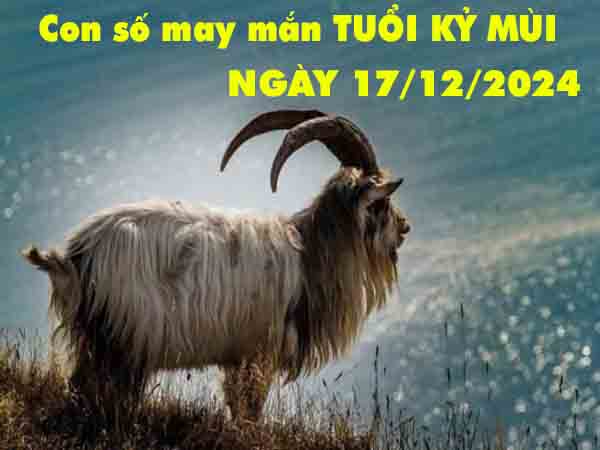 Con số tài lộc tuổi Kỷ Mùi ngày 17/12/2024 thứ 3 hôm nay